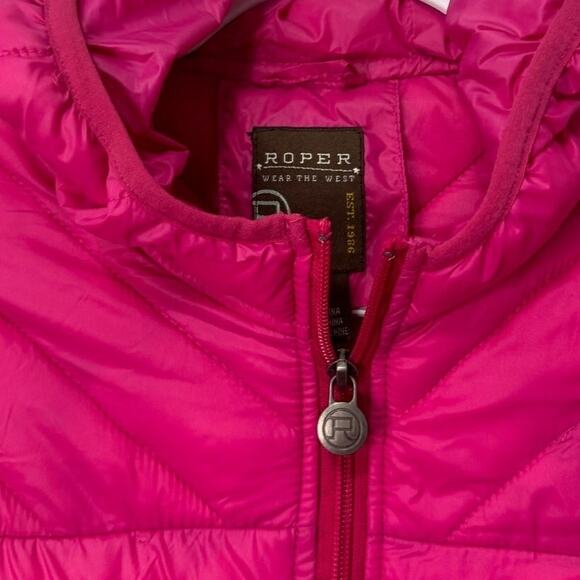 Roper Bright Pink Puffer Jacket - Picture 3 of 10